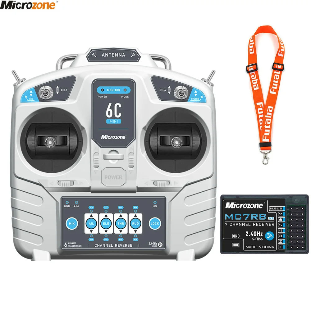 Rc Helicopter Mini - MicroZone MC6C 미니 V2 컨트롤러 송신기,